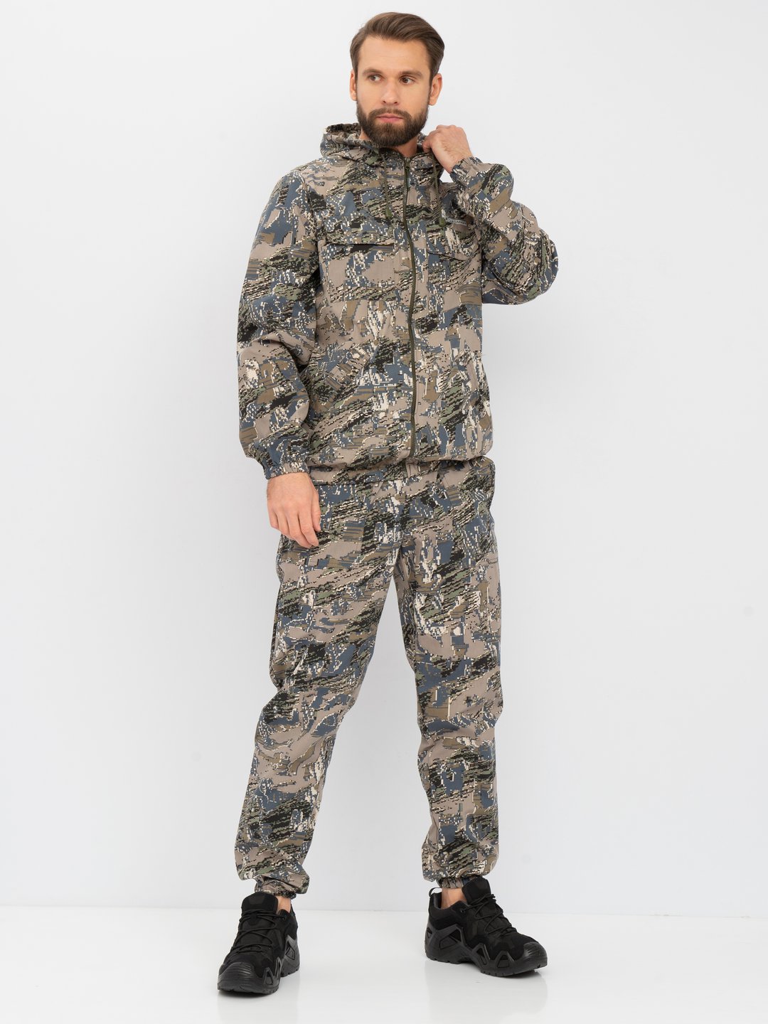 Костюм летний Huntsman Стрелок Антимоскит цв. Лабир ткань Сорочка  р. 56-58, рост 182-188