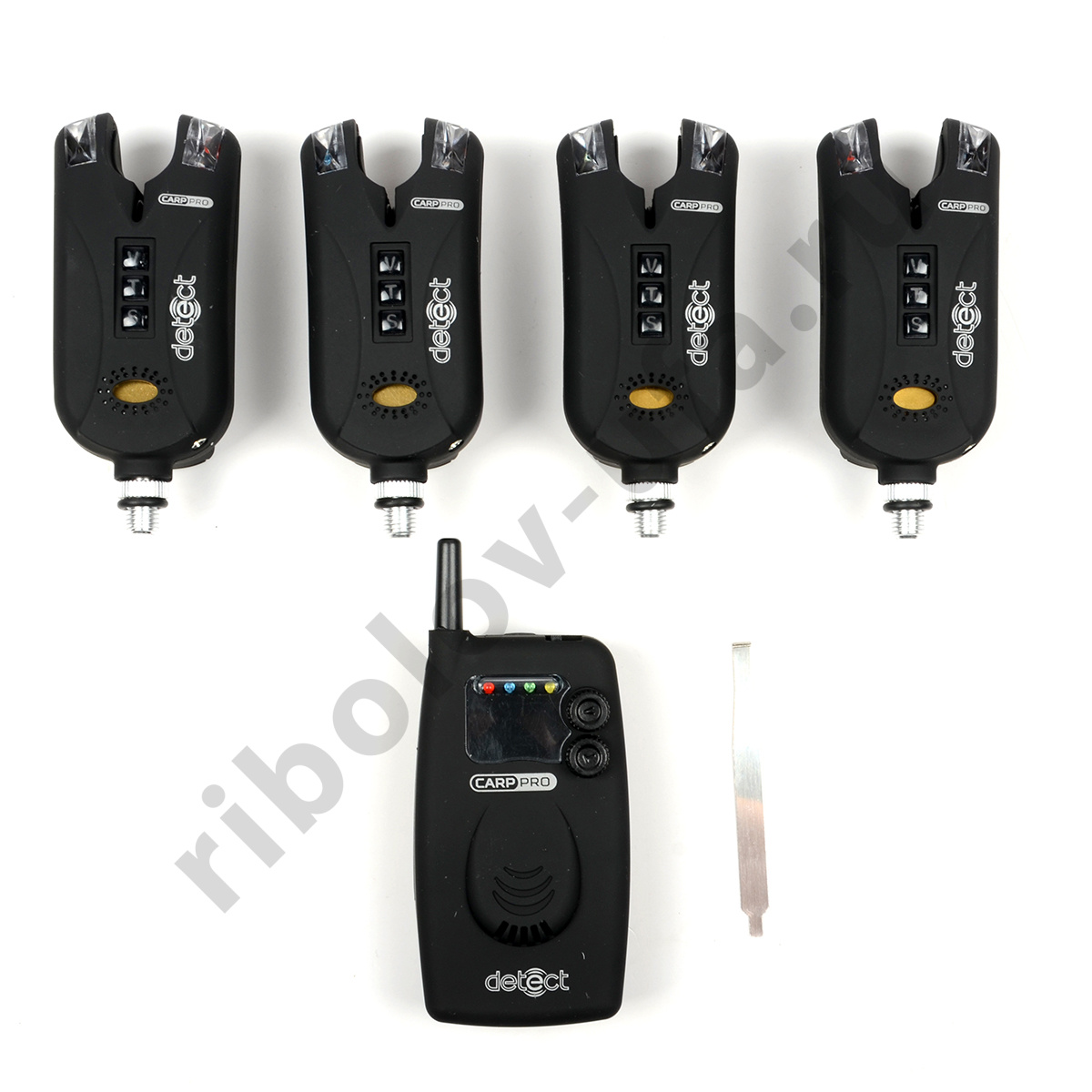 Набор электронных сигнализаторов поклевки Carp Pro Detect 9V 4+1