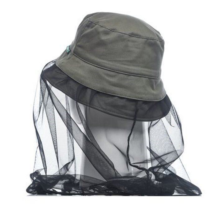 Панама-накомарник Huntsman Трансформер цв. Хаки тк.Cotton р. 60