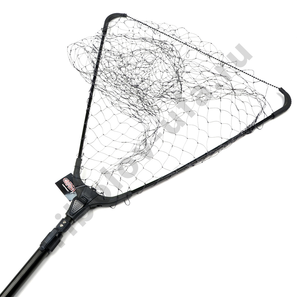 Подсачек Grfish телескоп. Delux,  1,9м, 70х70см, нейлон, яч.30мм