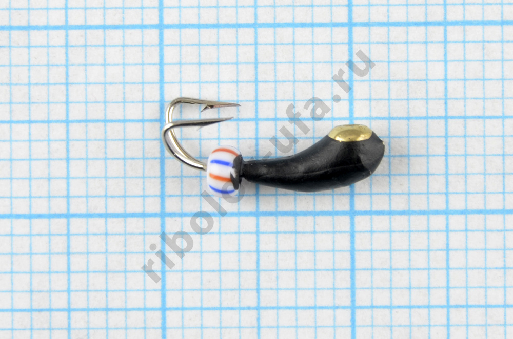 Мормышка Wormix точеная вольфрамовая Коза d=2.5 Уралка с коронкой 0,4гр арт. 145