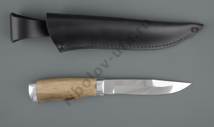 Нож Смерч хирургич.нерж.сталь, 65х13, орех (ручная работа)