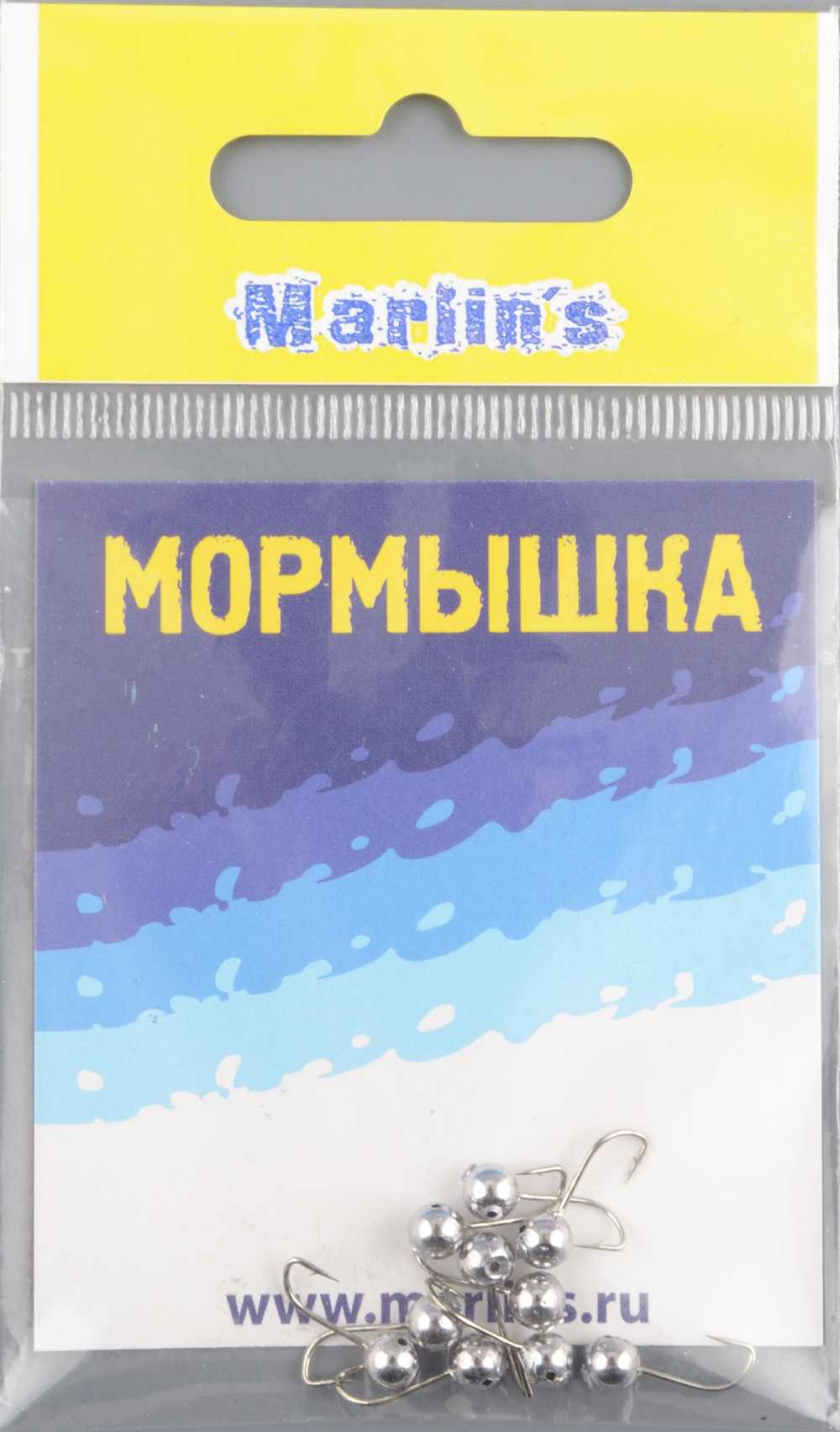 Мормышка литая Marlins Шар 4мм (0,36гр) кр. Crown никель 7000-200