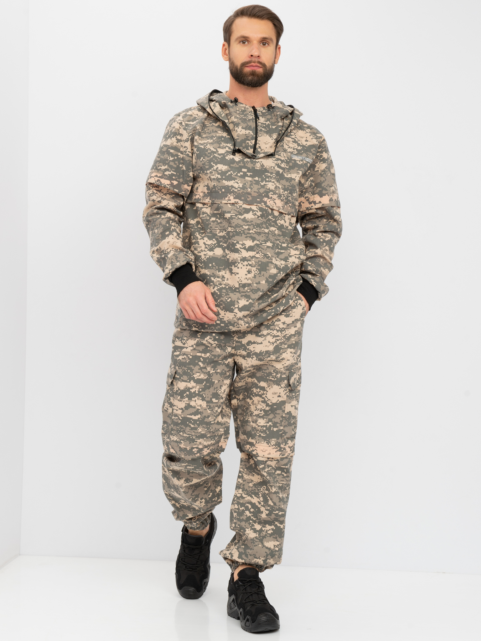 Костюм летний Антигнус-Люкс ткань Сорочка цвет 128/2 (светлый пиксель) Размер: 52-54, Рост: 182-188