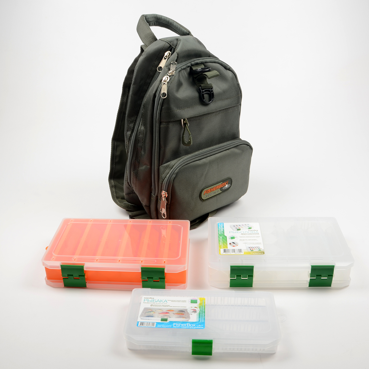 Рюкзак Fisherbox Р-01 (в комплекте коробки fisherbox: 240D-2 шт, 216sh-1 шт.)