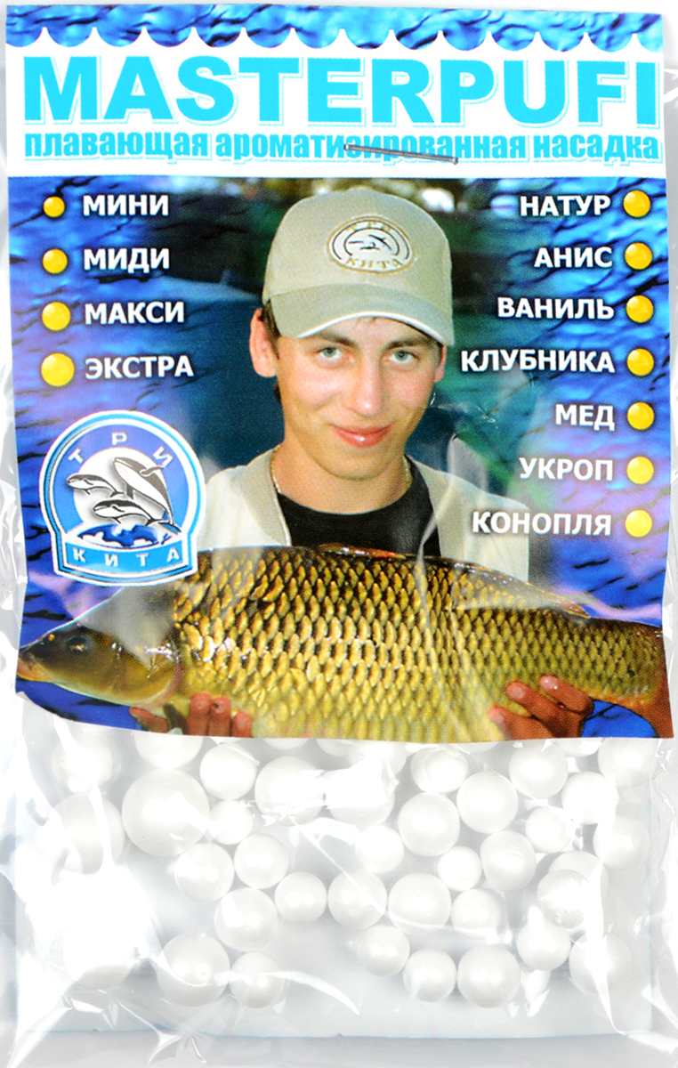 Плавающая насадка Три кита Мастер Пуфи d-9мм анис