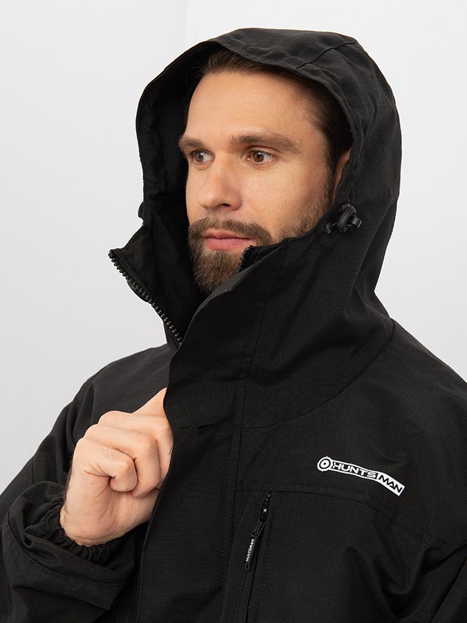 Костюм летний Huntsman Горка-5 цв. Черный ткань Смесовая Рип-Стоп р. 56-58 рост 182-188 на молнии