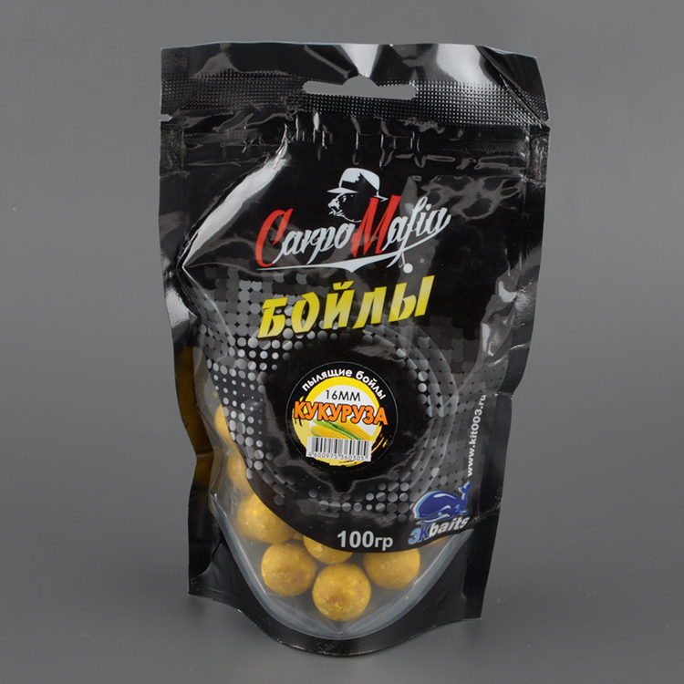 Бойлы пылящие Три кита На карпа 16мм 100гр (пакет) Мед 