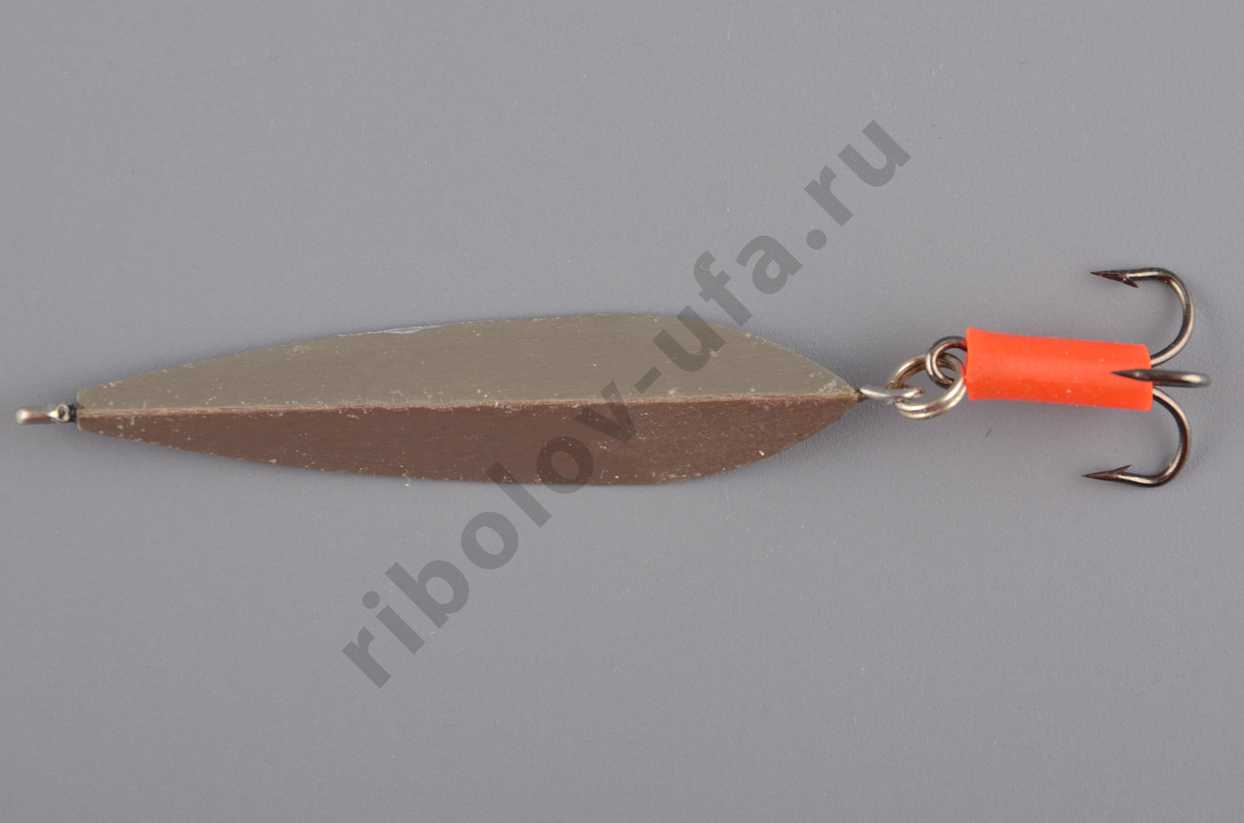 Блесна Курганская Маропедка №7 с тройником, 41мм 90° цв. серебро