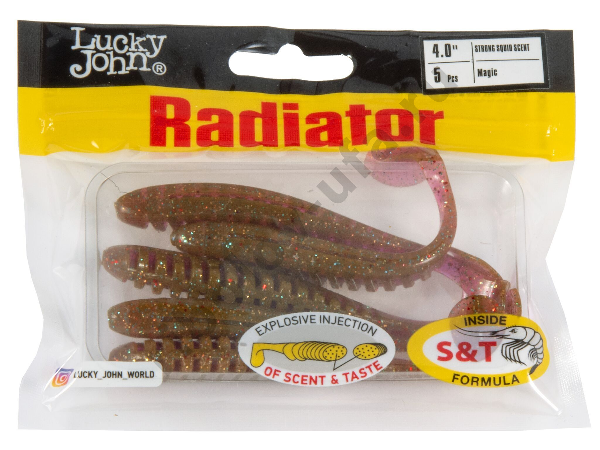 Силиконовая приманка Lucky John Radiator 4.0in 10см /S14