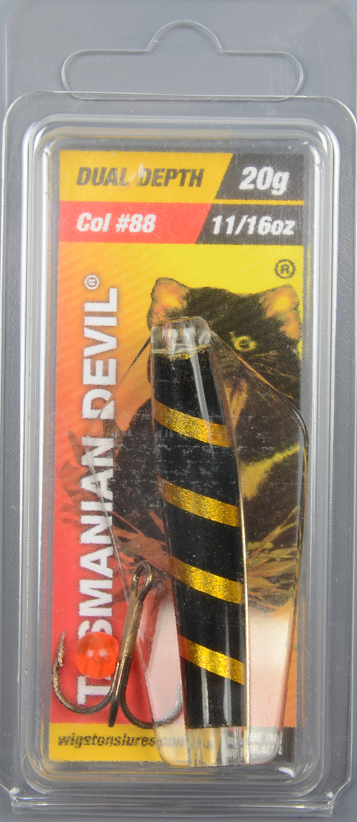Блесна Wigston Lures Tasmanian Devil 20гр #88 Gold Zebra 