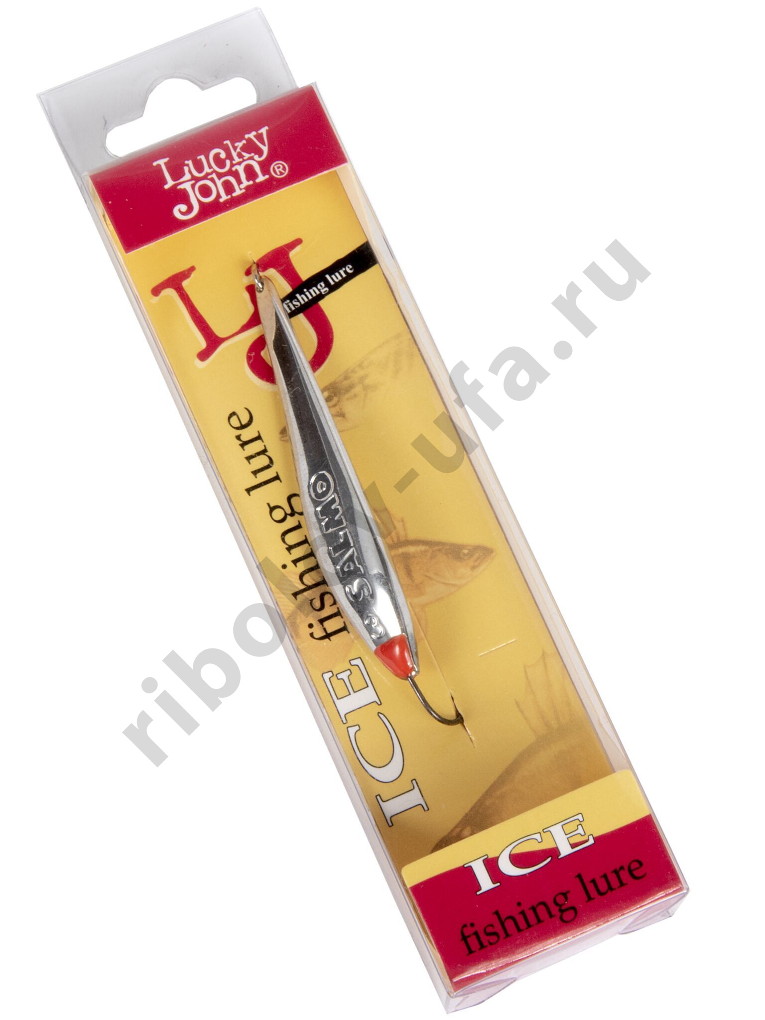 Блесна зимняя вертикал.Lucky John Model S-3 c впаян. кр. 6г Sil