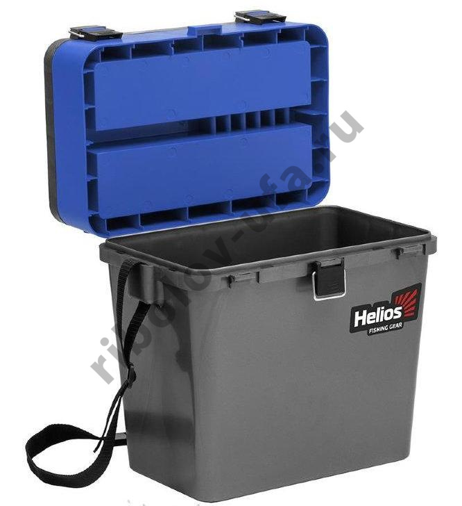 Ящик зимний Helios серый/синий