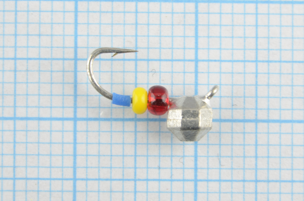 Мормышка вольфрам Bravo Fishing Шар с ушком крупная грань 4.0 мм 0.52 гр Sil