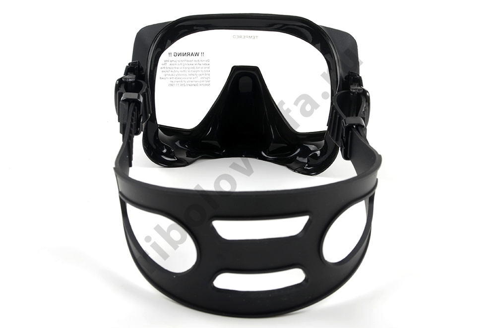 Маска Sargan Fbr безрамочная, черный силикон 6360