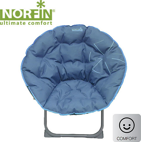 Кресло складное Norfin Svelvik NFL круглое (85*38*74 см, до 120 кг), цв. голубой