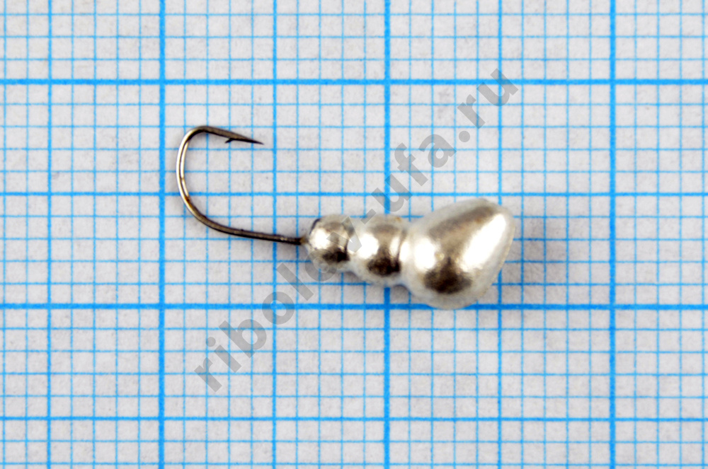 Мормышка вольфрам Bravo Fishing Муравей с отверстием 4.0 мм 1,25гр Sil 