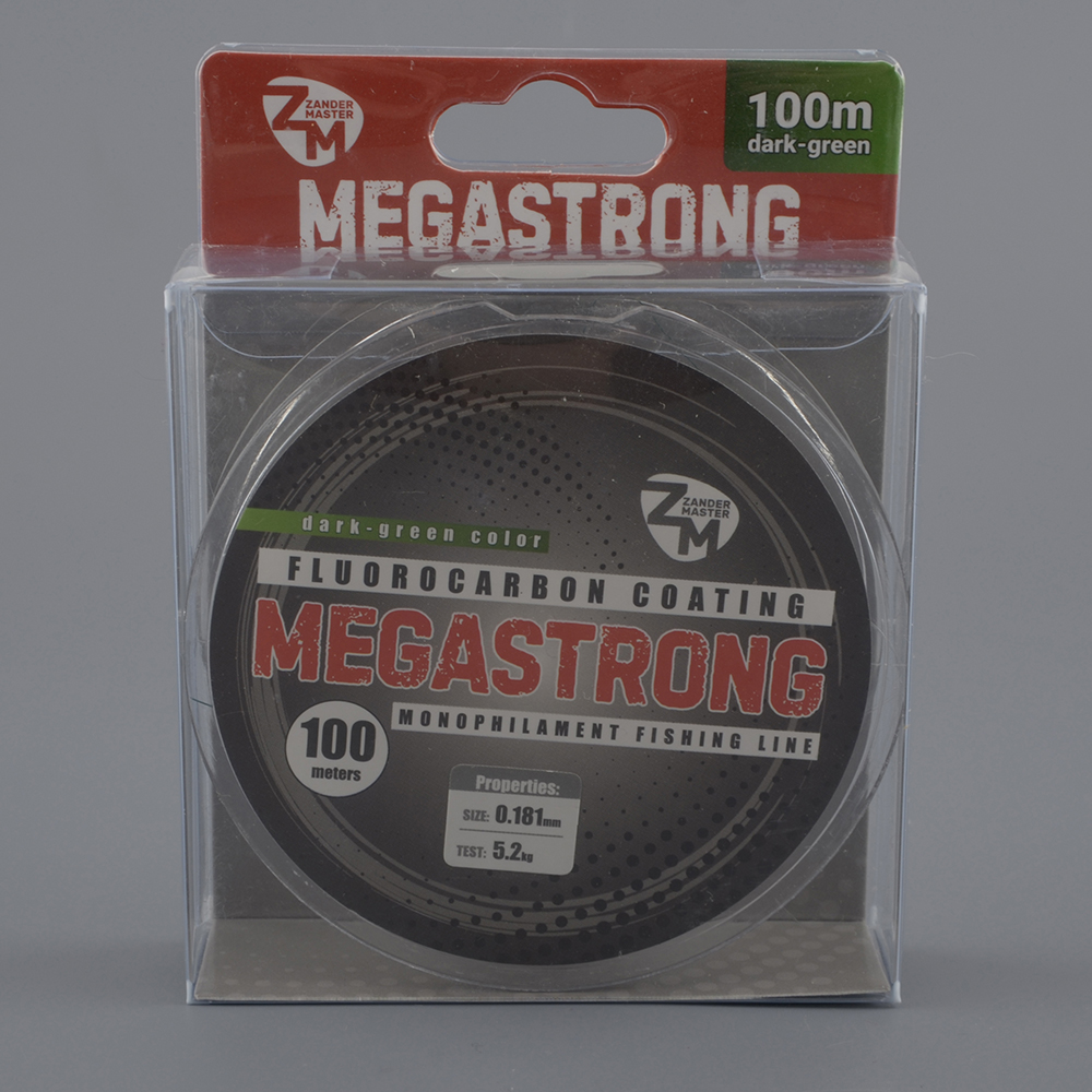 Леска Zander Master Megastrong 100м dark green 0,165 