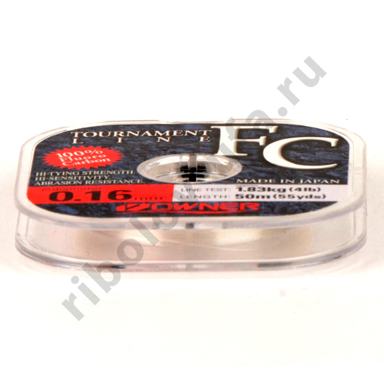 Леска Owner Fluorocarbon 50 m / 0.14 mm