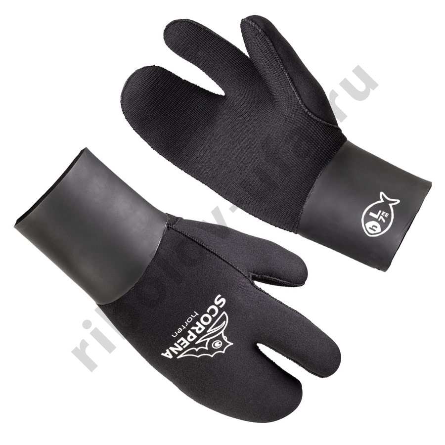 Рукавицы трехпалые Scorpena Horten - 7 мм, р. L