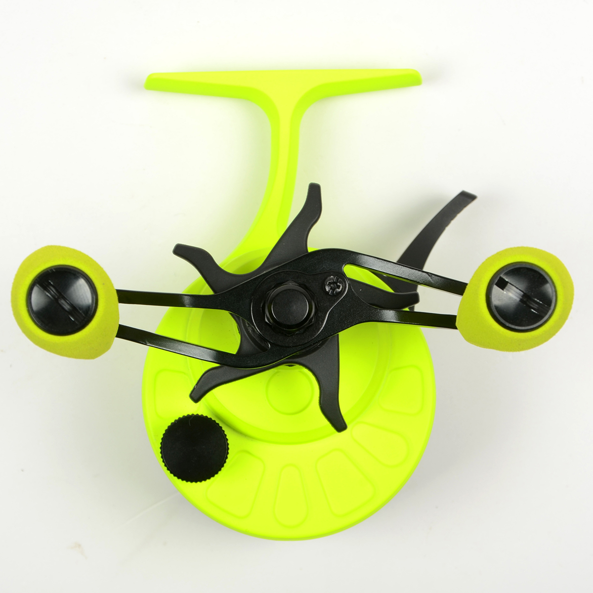 Катушка зимняя мульт. Jig It Team Dubna Vib Special G2, Lime right hand