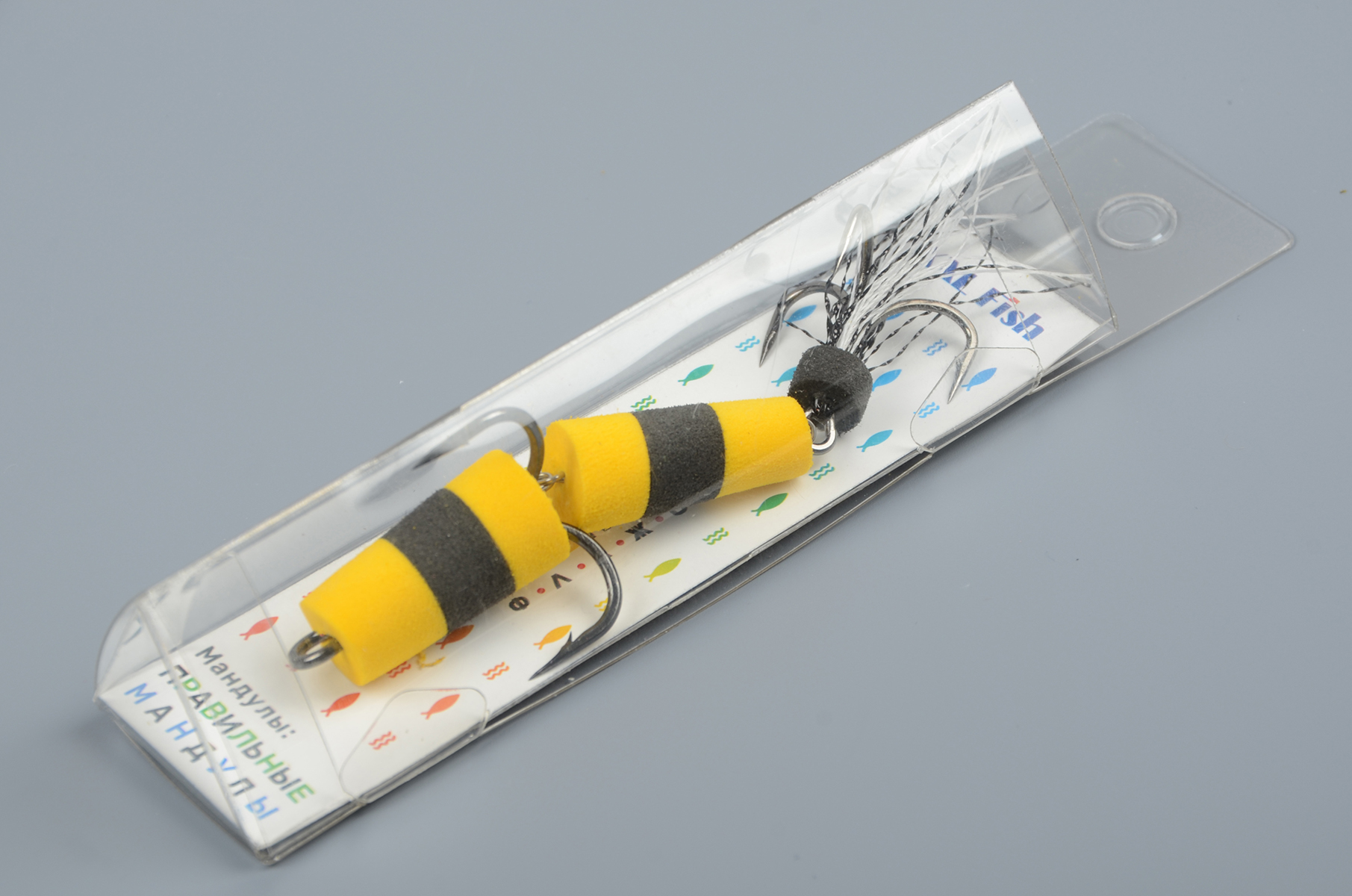 Приманка джиговая XXL Fish, Мандула Флажок, блистер мод.№1, 90мм #ЖЧ