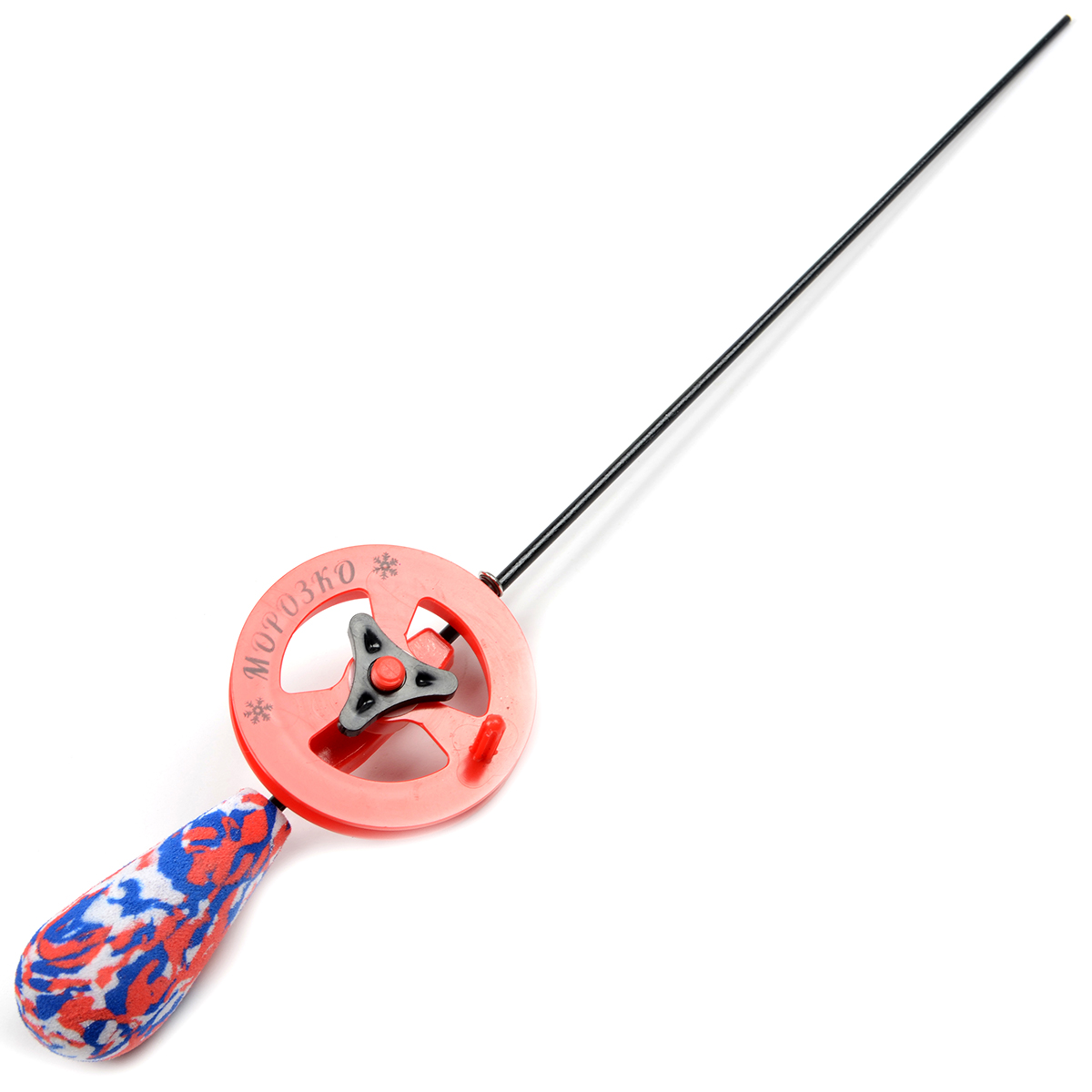 Удочка зимняя Морозко капелька камуфляж/красный