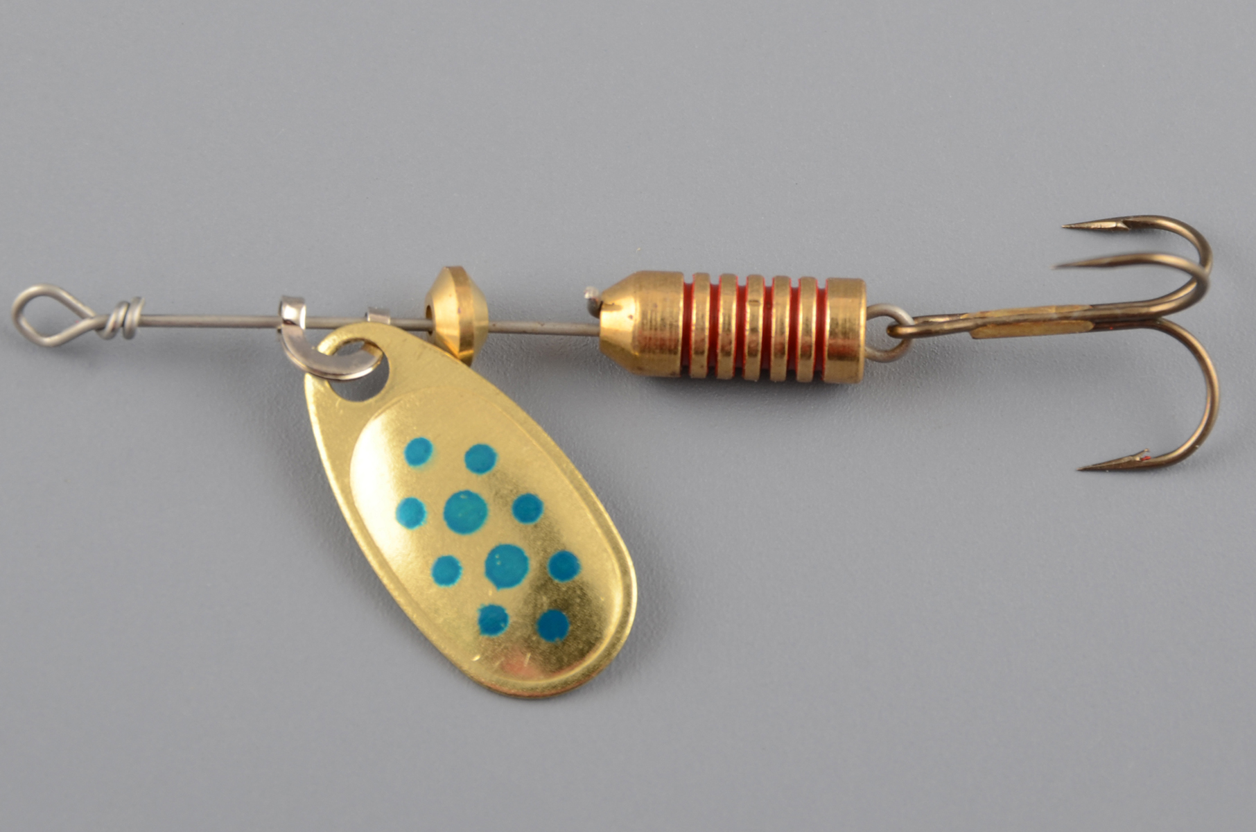 Блесна Mepps Comet Decoree № 00, золото/голубой (1,5гр)