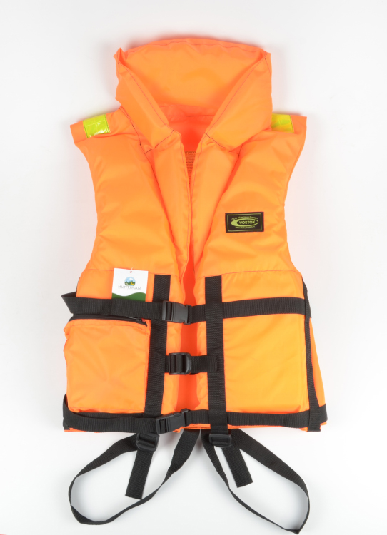 Жилет спасательный Восток ПР оранжевый ткань оксфорд р. 48-52 (80 кг)