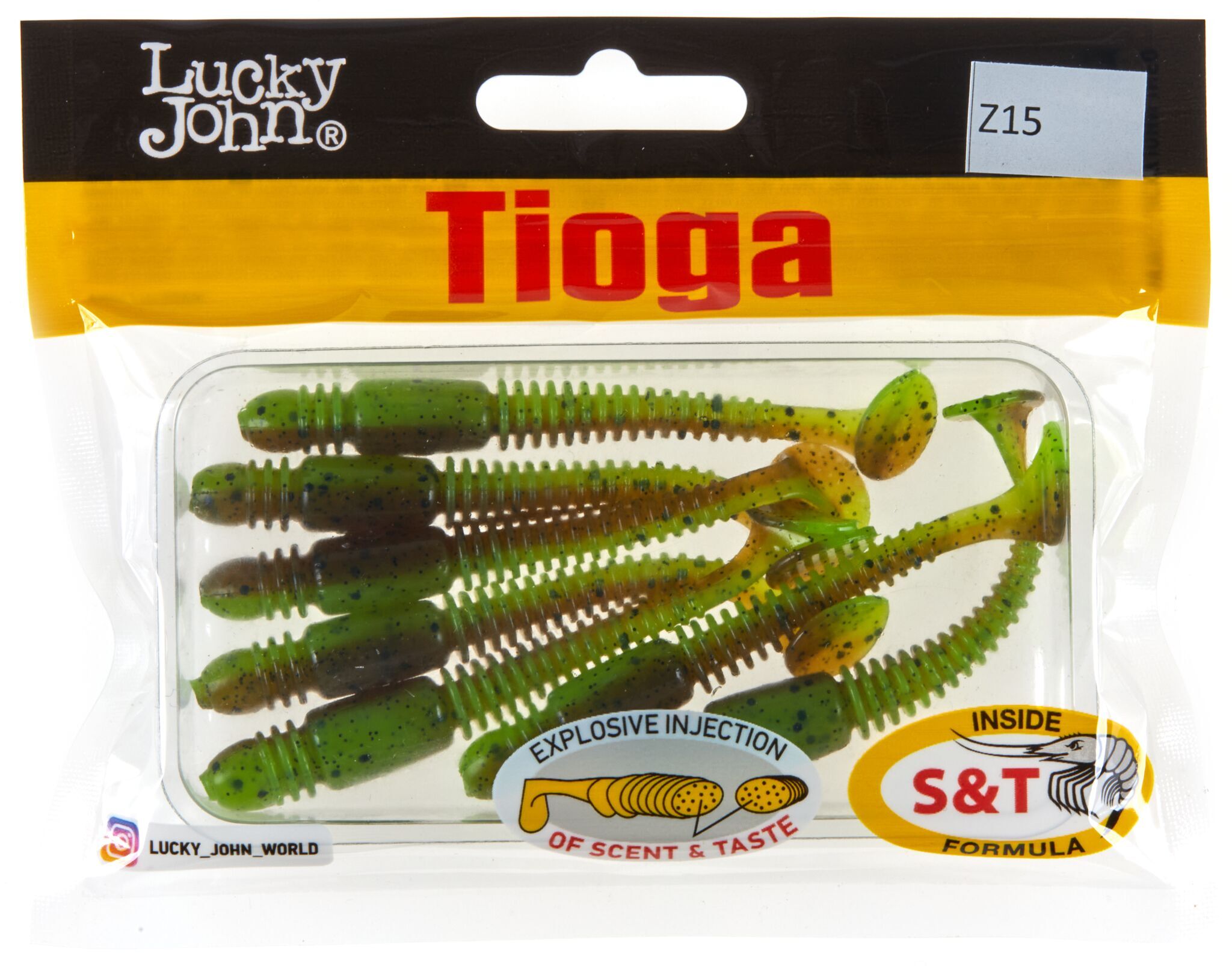 Силиконовая приманка Lucky John Pro Series Tioga 2.9in 7.4см /Z15 (7 шт/уп)