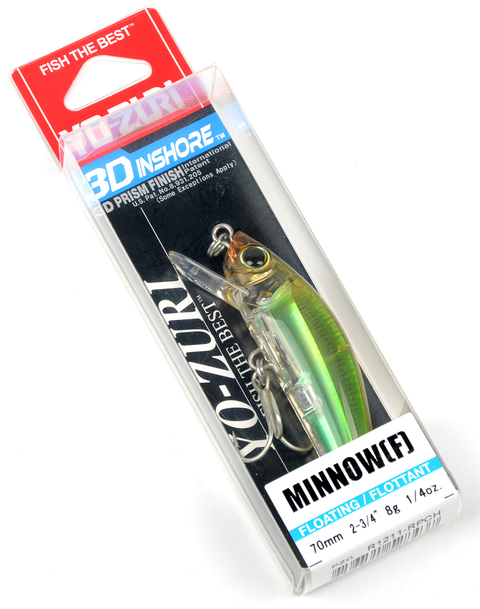Воблер Yo-Zuri R1211 Inshore Minnow 70F 8гр, 0-0.6м цв. RPCH