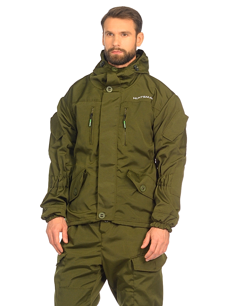 Костюм демисезон. Huntsman Горка-5 цв. Хаки ткань Смесовая Рип-Стоп р. 56-58 рост 170-176 на молнии