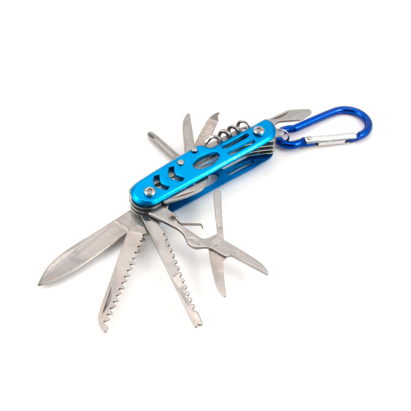 Мультитул Следопыт с карабином, 12 предметов на блистере PF-MT-03