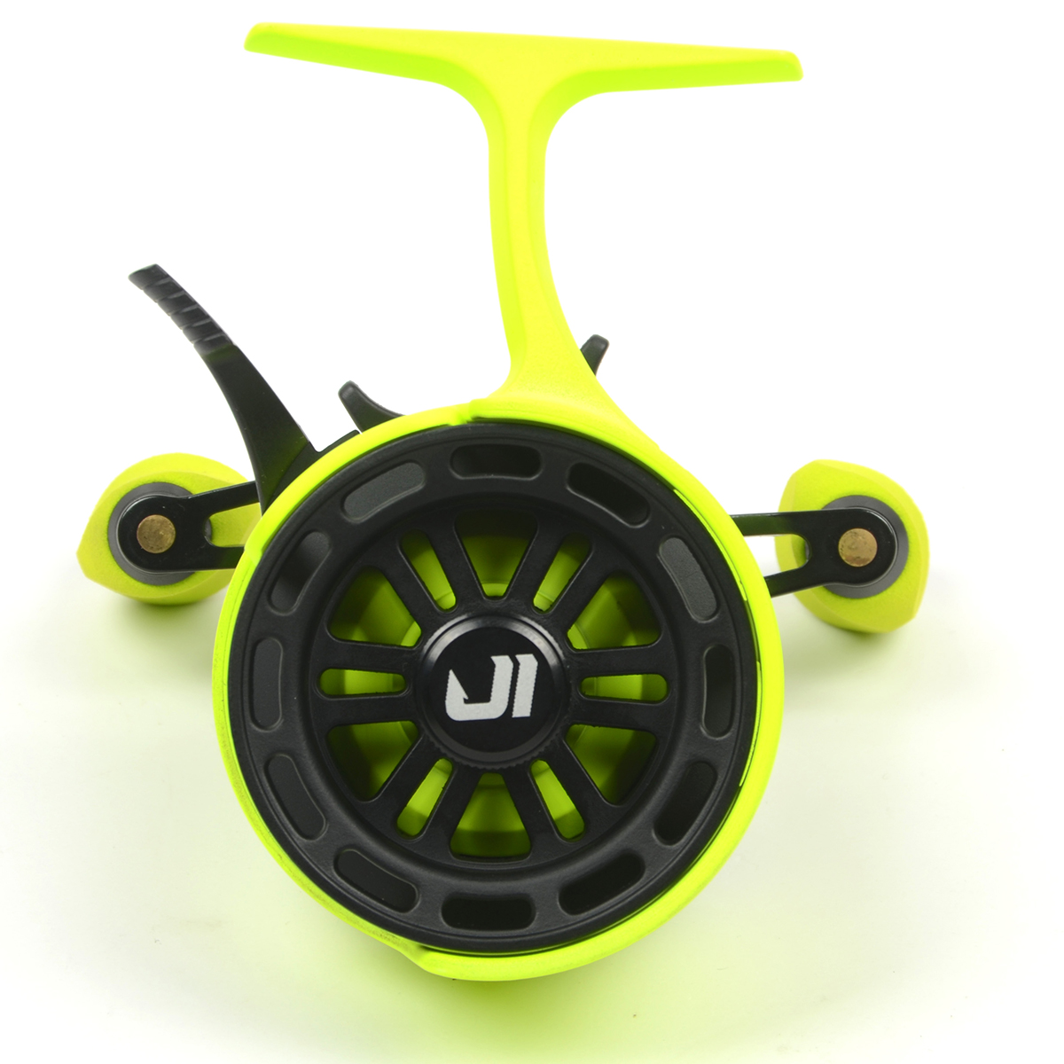 Катушка зимняя мульт. Jig It Team Dubna Vib Special G2, Lime right hand