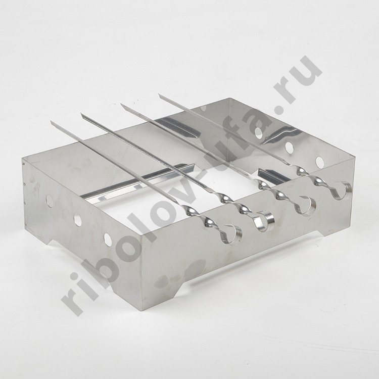 Коптильня-гриль/портативный комплекс/нерж. сталь 0,8/1,0 мм, в сумке