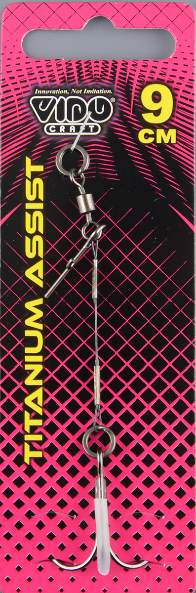 Титановый ассист с тройником Vido дл.9см