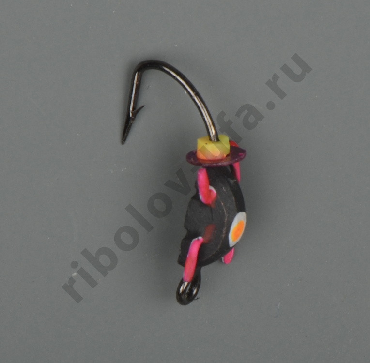 Мормышка Wormix точеная вольфрамовая Жук d=3 с лапками 0,6гр арт. 603