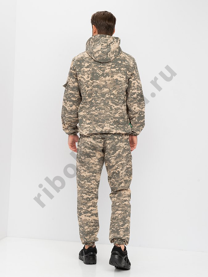 Костюм летний Стрелок ткань Сорочка цвет 128/2 (светлый пиксель) (Размер: 48-50, Рост: 170-176)