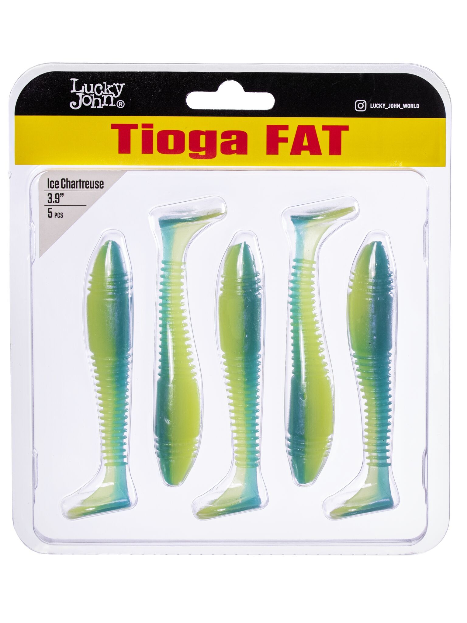 Силиконовая приманка Lucky John Pro Series Tioga Fat 3.9in 9.9см /T57 (5 шт/уп)