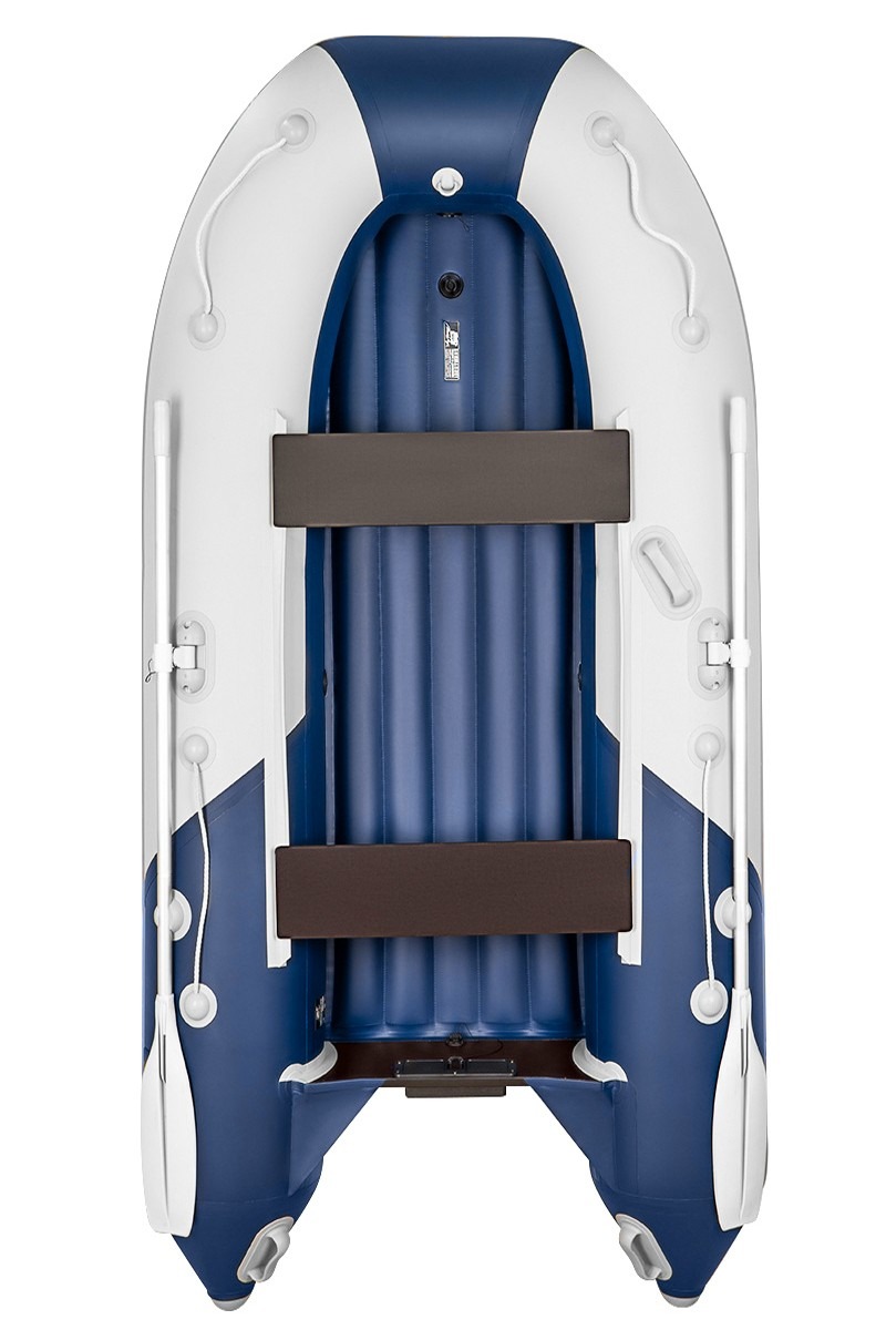 Лодка Ривьера Компакт 3200 НДНД комби светло-серый/синий