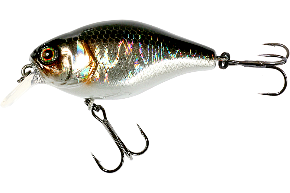 Воблер Jackall 10cc дл. 5 см, гл. 0.5-1.0 м, 9.5 гр., floating, цв. hl silver&black