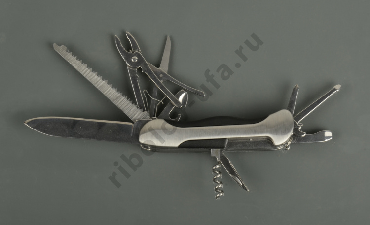 Мультитул Kosadaka FPMT03 19.5/11 см (ножницы, штопор, пассатижи, ножи, пилки, открывалка, отвертка)