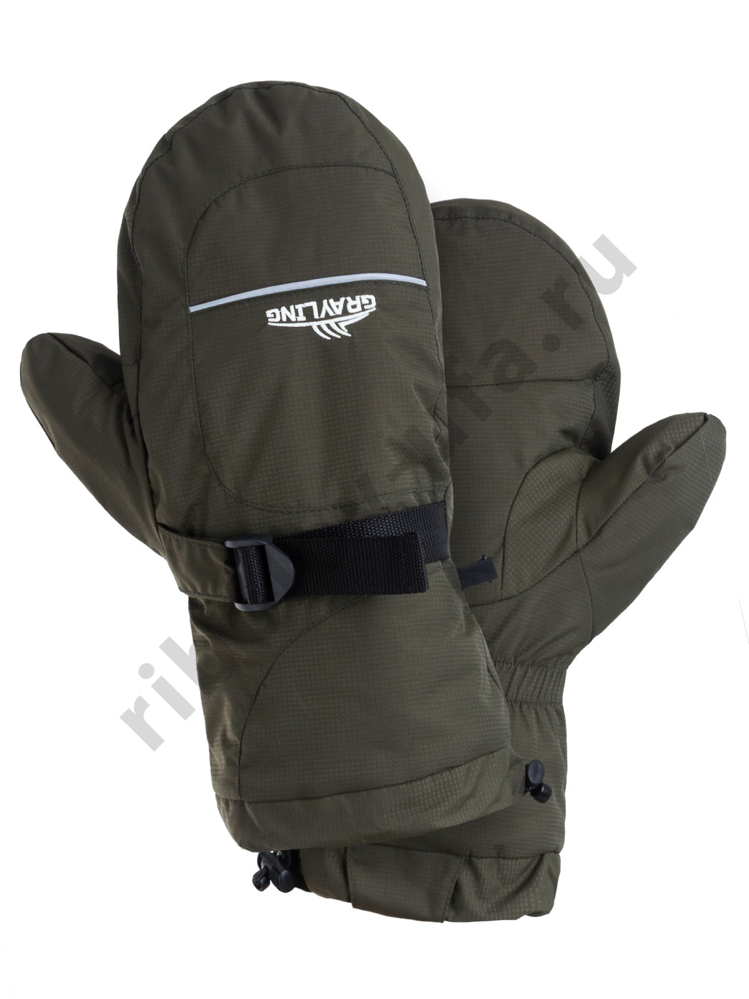 Варежки Novatex Рыбак Профи цв. Хаки, ткань Таслан, термотекс, флис, р. L