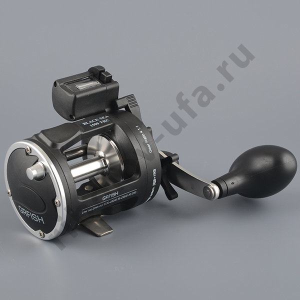 Катушка мульт. Grfish Black Sea 2000TRC (3+1RB, для троллинга, 0.35-260м, 3.8:1,счетчик метры)