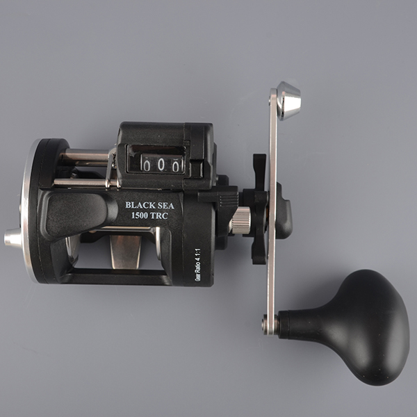 Катушка мульт. Grfish Black Sea 2000TRC (3+1RB, для троллинга, 0.35-260м, 3.8:1,счетчик метры)