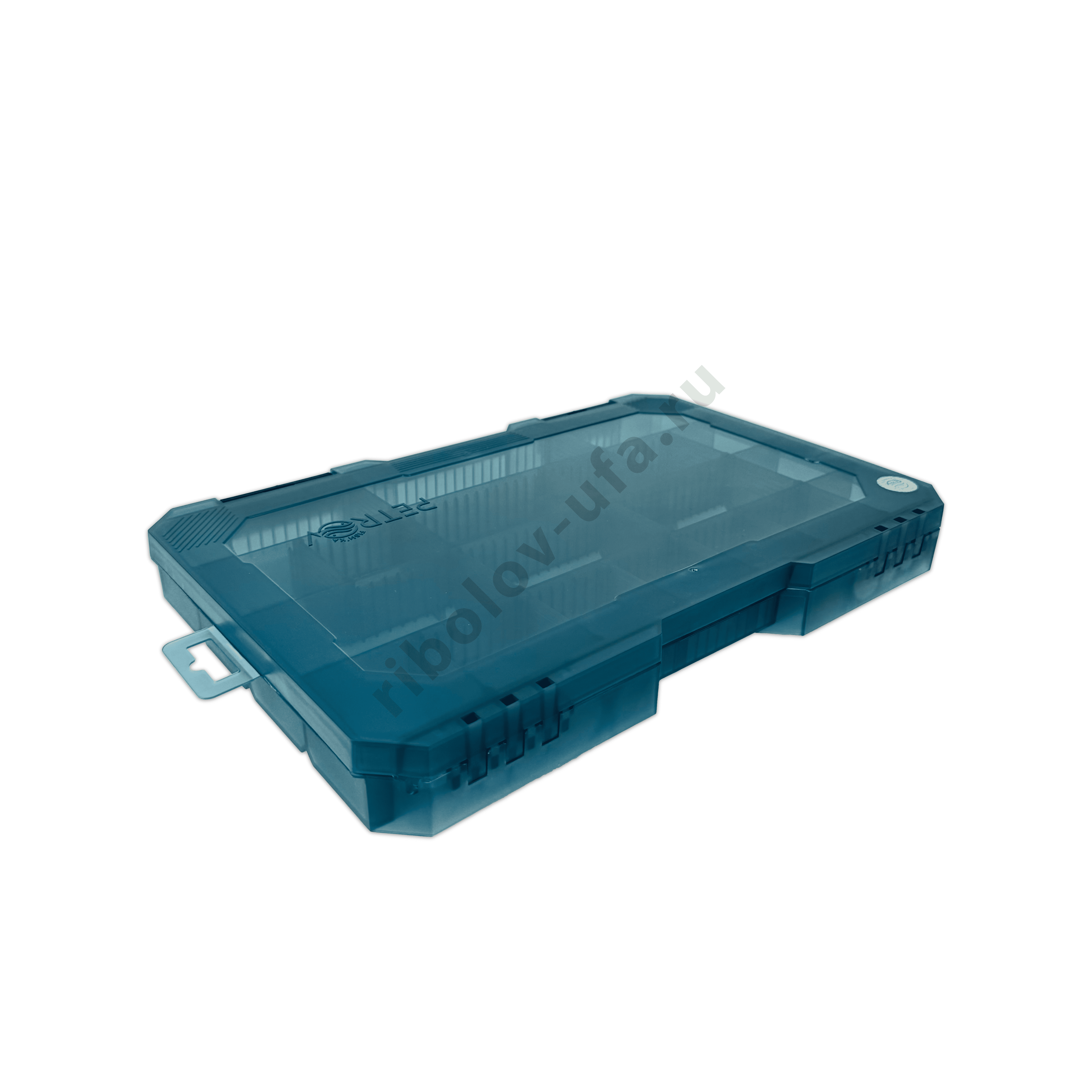 Коробка Fishka Petrov 40 тонированный бирюзовый 347*228*39мм