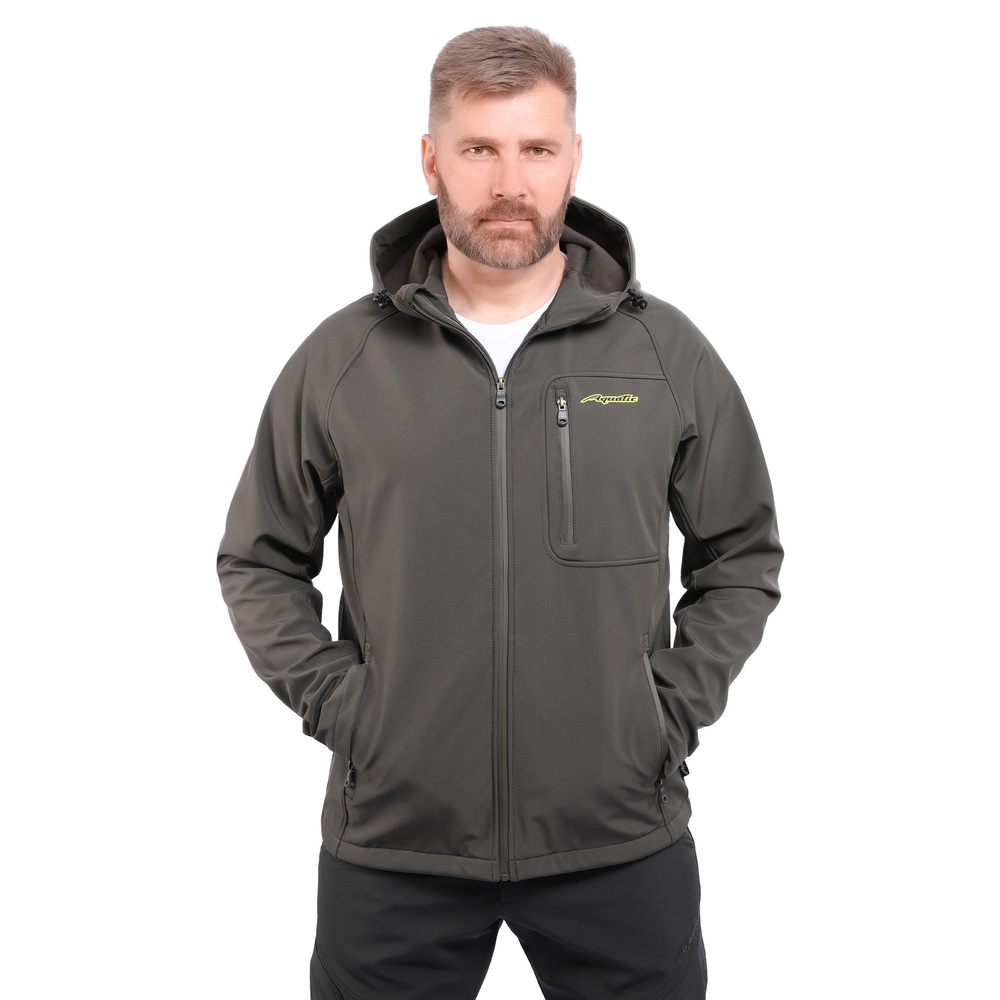 Куртка Aquatic КС-06 (soft shell, мембрана 10000/10000) цвет: хаки, размер L