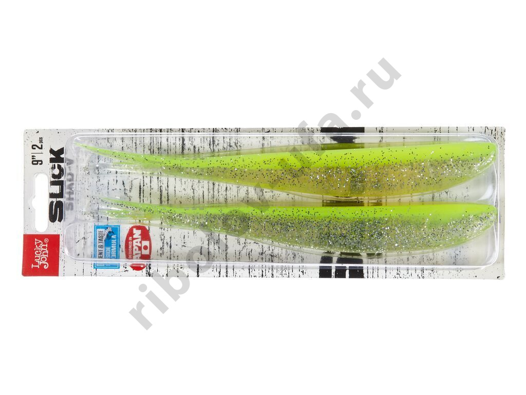 Силиконовая приманка Lucky John 3D Slick Shad-V 9.0in 22,86см /008