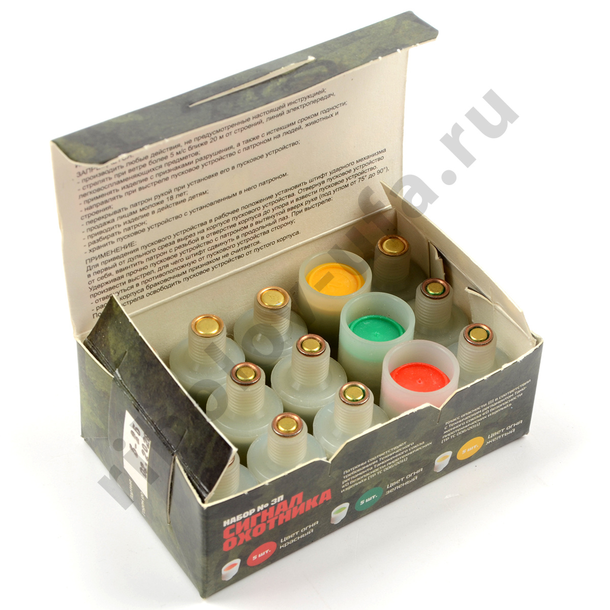Набор патронов Сигнал набор №3 Сигнал охотника пластик 