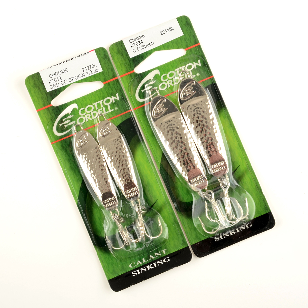 Набор блесен Cotton Cordell C.C. Spoon 7,6мм # К7034 серебро